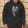 Gatto Grafico Gatto Illustrazione Animale Domestico Felpa con cappuccio Estilo de vida