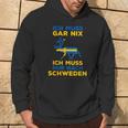 Ich Muss Nur Nach Sweden Scandinavia Nordlicht Kapuzenpullover Lebensstil