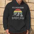 Gipfel Kilimanjaro 2024 Hiking Tanzania Retro Kapuzenpullover Lebensstil