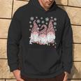 Gnomi Di Natale Divertente Con Stampa Leopardata Rosa Felpa con cappuccio Estilo de vida