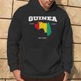 Guinea Conakry Bandiera E Mappa Guinea Conakry Coordinate Felpa con cappuccio Estilo de vida