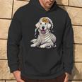 Halloween English Cream Golden Retriever Dog Cute Puppy Hoodie Lifestyle