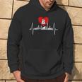 Hamburg Skyline Heartbeat Hamburger Hafen Heart Fan Kapuzenpullover Lebensstil