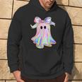 Holo Coquette Bow Cute Ghost Halloween Spooky Season Hoodie Lifestyle