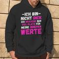 Ich Bin Nicht Dick Ich Brauche Nuriel Platz Humor Kapuzenpullover Lebensstil