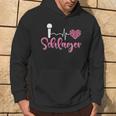 Ich Liebe Schlager Party Costume Folk Music I Love Schlager S Kapuzenpullover Lebensstil