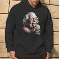 Imbarazzanteecchie Signore Meme Nonna Leccare Gelato Felpa con cappuccio Estilo de vida