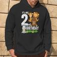 It's My 2Nd Birthday Zoo Theme Birthday Safari Jungle Animal Hoodie Lifestyle