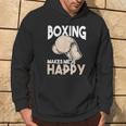 La Boxe Mi Rende Felice Gli Amanti Dello Sport Boxer Felpa con cappuccio Estilo de vida