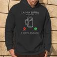 La Mia Birra Sta Chiamando Birra Regalo Birraio Birreria Felpa con cappuccio Estilo de vida
