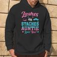 Lashes Or Staches Auntie Loves You Gender Reveal Family Part Hoodie Lifestyle