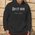Latin Quote Odi Et Amo Io Odio E Amo Felpa con cappuccio Estilo de vida