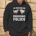 Le Mucche Mi Rendono Felice Regalo Per Contadino Felpa con cappuccio Estilo de vida
