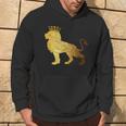 Leone Re Corona Oro Per Uomo-Cool Ragazzi Camicie Leone Felpa con cappuccio Estilo de vida