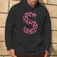 Leopardato Rosa Monogramma Lettera S Inglese Felpa con cappuccio Estilo de vida