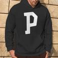 Lettera P Stile Retrò – Autentico Monogramma Maiuscolo Alfabeto Felpa con cappuccio Estilo de vida
