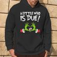 A Little Who Is Baby Due Announcement Christmas Pregnancy Hoodie Lifestyle
