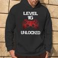 Livello 16 Ragazzi Sbloccati 16° Compleanno 16 Anni Giocatore Felpa con cappuccio Estilo de vida