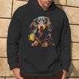 Long Hair Dachshund Puppy Best Dog Walking Pet Hoodie Lifestyle