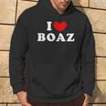 I Love Boaz I Heart Boaz Hoodie Lifestyle