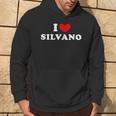 I Love Silvano Io Amo Silvano Felpa con cappuccio Estilo de vida
