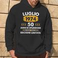 Luglio 1974 Anni 50 Compleanno Uomo Donna 1974 Felpa con cappuccio Estilo de vida