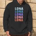 Lustiges Geschenk Name Lona Personalisierteorname Kapuzenpullover Lebensstil