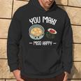 You Maki Miso Happy Kawaii Sushi Otaku Giapponesi Felpa con cappuccio Estilo de vida