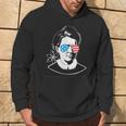 Marie Curie Patriotic Cool Science Regalo Bandiera Americana Felpa con cappuccio Estilo de vida
