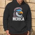 Merica Eagle Mullet Sunglasses Usa American Flag 4Th Of July Hoodie Lifestyle