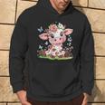 Mucca Carina Con Fiori I Bambini Mucca Felpa con cappuccio Estilo de vida