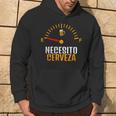 Necesito Cerveza Odometro Alcool Bere Birra Ubriacone Pub Felpa con cappuccio Estilo de vida