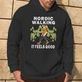 Nordic Walking Run With Sport Escursionismo Fitness Corsa Corsa Felpa con cappuccio Estilo de vida