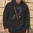 Note Musicali Regalo Per Flautista Colorato Flauto Felpa con cappuccio Estilo de vida