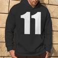 Number Eleven Number 11 Numbers Kapuzenpullover Lebensstil