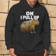 Ok Tiro Su Capybara Divertente Capybara Lover Dank Meme Felpa con cappuccio Estilo de vida