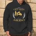 Old Man Trains Aikido Maglietta Promozionale Maglietta Aikido Felpa con cappuccio Estilo de vida