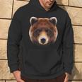 Orso Poligono Geometrico Animale Selvatico Grizzly Felpa con cappuccio Estilo de vida