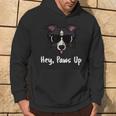Paws Up Border Collie Dog Love-R Felpa con cappuccio Estilo de vida