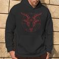 Pentagramma Testa Di Capra Baphomet Satanica Stregoneria Felpa con cappuccio Estilo de vida