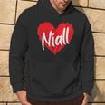 Personalized Name Niall Heart I Love Niall Hoodie Lifestyle