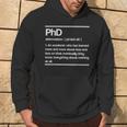 Phd Definiton Doctorate Graduation Felpa con cappuccio Estilo de vida