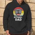 Pitbull Dad Sunset Retro Pittie Pitty Pet Dog Owner Felpa con cappuccio Estilo de vida