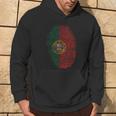 Portugal Flag Fingerprint Kapuzenpullover Lebensstil