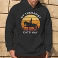 My Therapist Eats Hay I Equestrian Lovers Felpa con cappuccio Estilo de vida