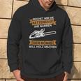 Reichet Mir Die Kettensaw Saying Saw Chainsaw Lumberjack Kapuzenpullover Lebensstil