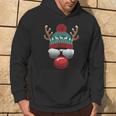 Reindeer Santa Claus Christmas Santa Christmas Kapuzenpullover Lebensstil