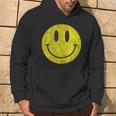 Retro Acidhouse Intage '80 Anni '90 Smile Distressed Felpa con cappuccio Estilo de vida