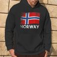 Retro Bandiera Della Norvegia Felpa con cappuccio Estilo de vida
