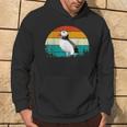 Retrointage Sunset Muffin Seabird Cute Atlantic Puffin Kapuzenpullover Lebensstil